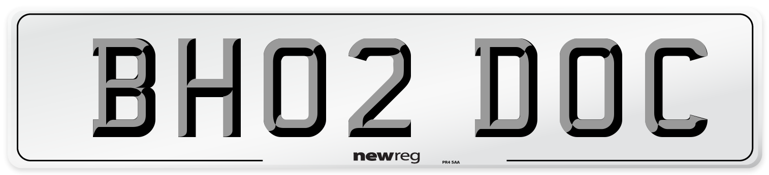 BH02 DOC Number Plate from New Reg